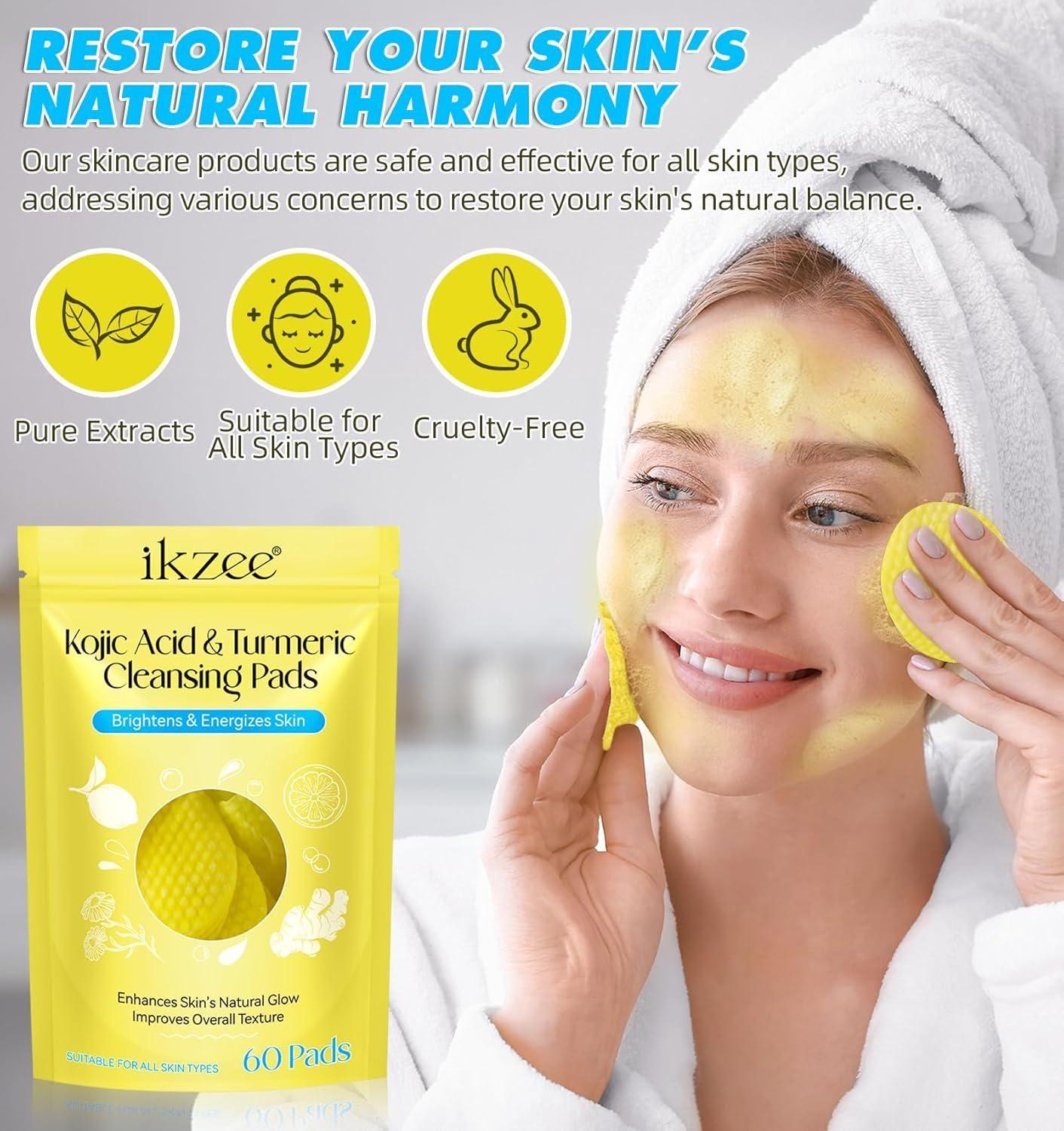 Turmeric Kojic Acid Cleansing Pads - StyleTag